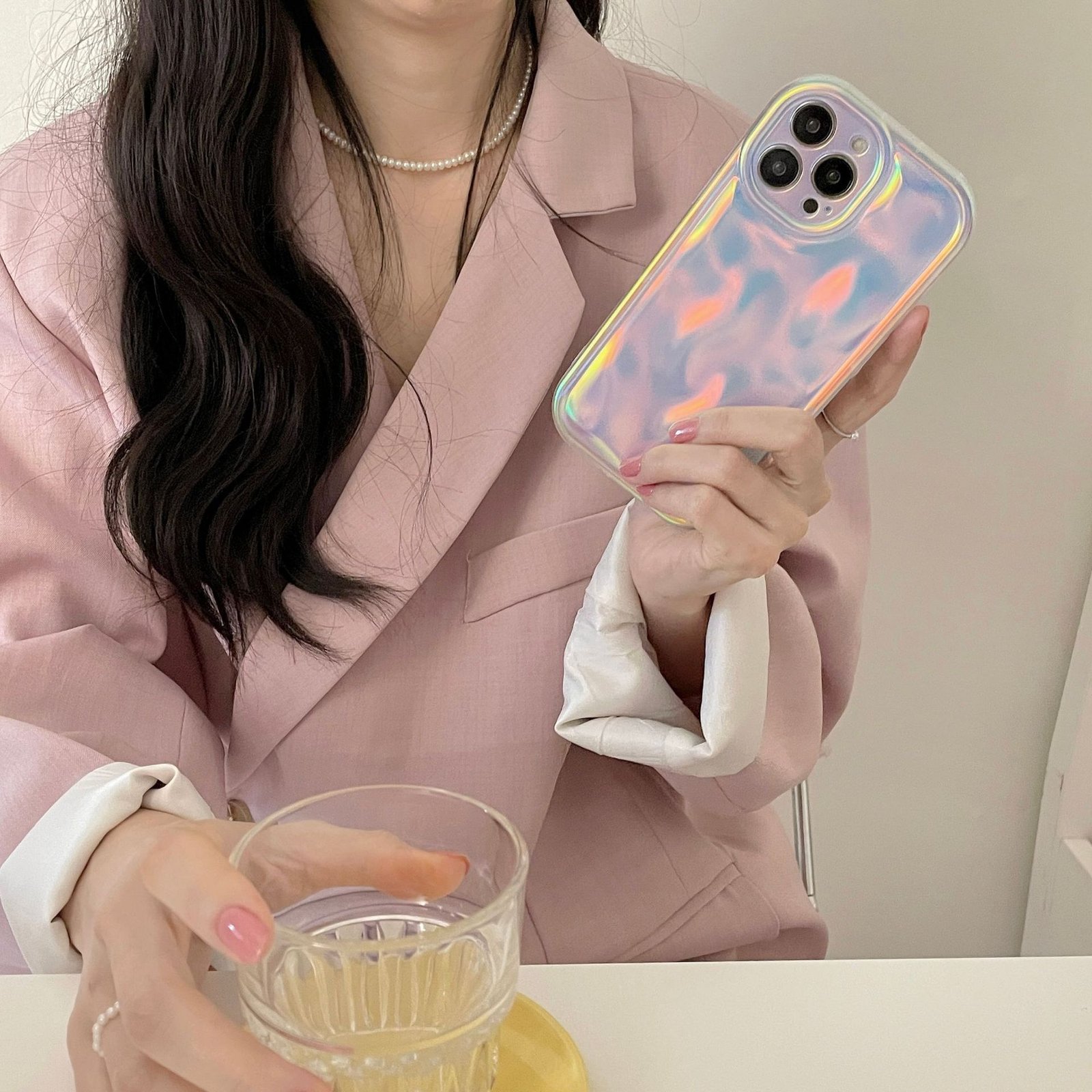 Holographic Laser Meteorite iPhone Case for iPhone 14 13 12 11 Pro Max | Frosted Aesthetic Cover - Image 3