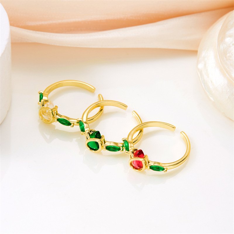 Vintage Tulip Flower Ring | Trendy Aesthetic Floral Statement Jewelry - Image 7