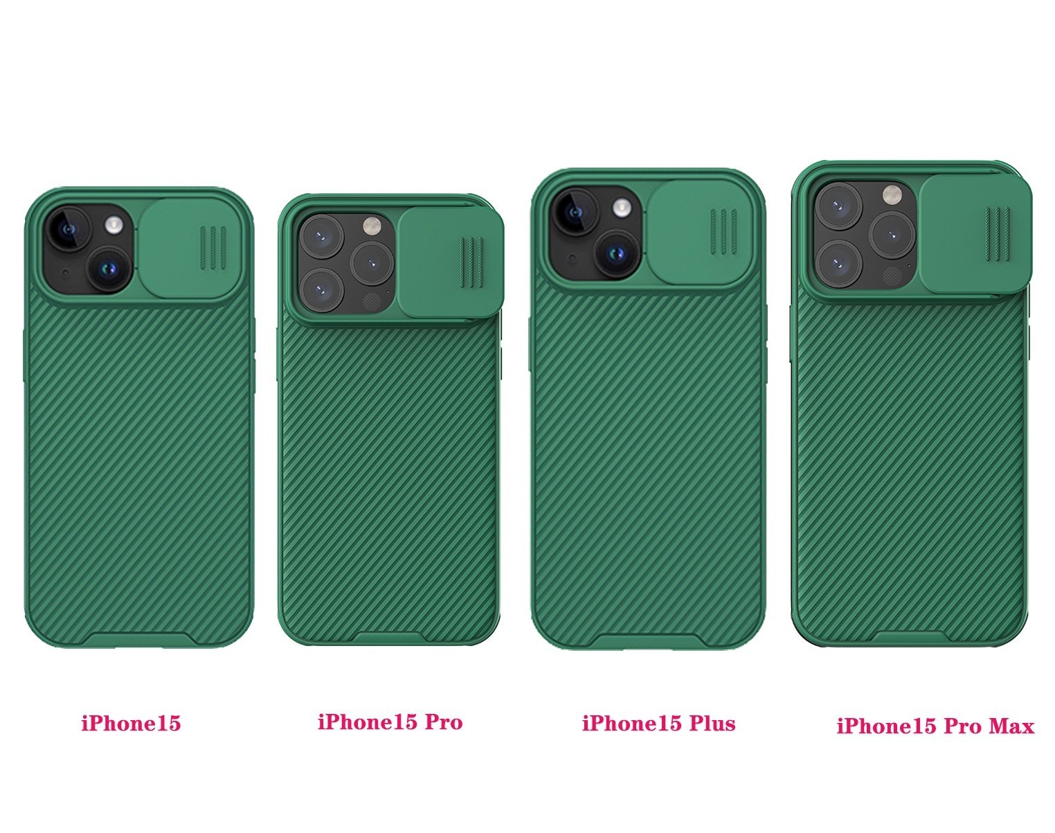 Slide Camera Lens Cover Protection Case for iPhone 15 Pro Max, 15 Pro, 15 Plus - Image 9