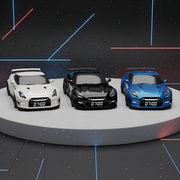 Supercar Engine Alarm Clock with Lifelike Sounds & LED Lights - Image 4