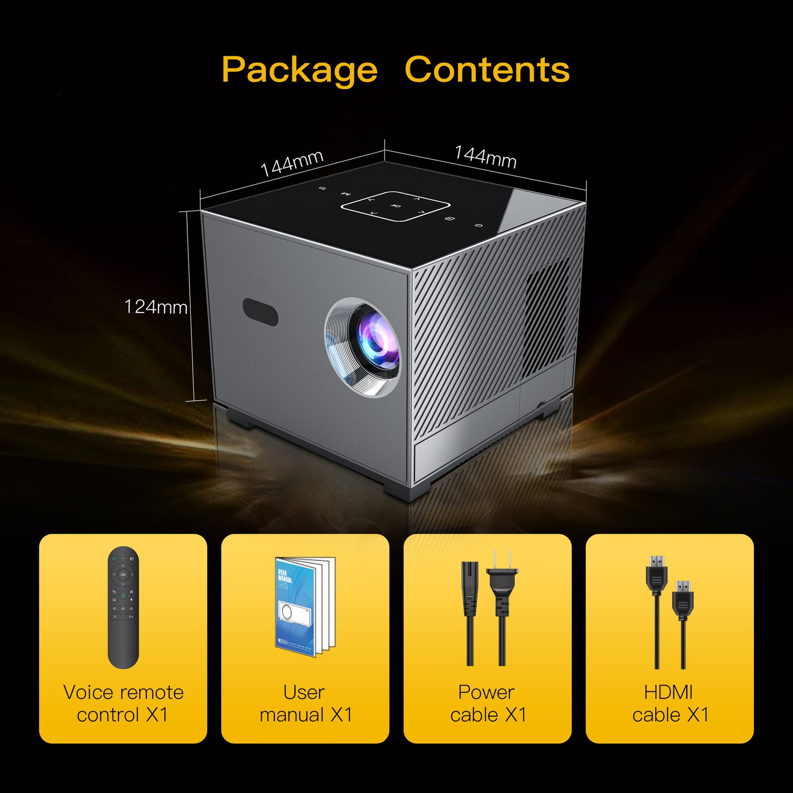 Mini Portable Projector | HD Smart Movie Player for Home & Office Use - Image 4