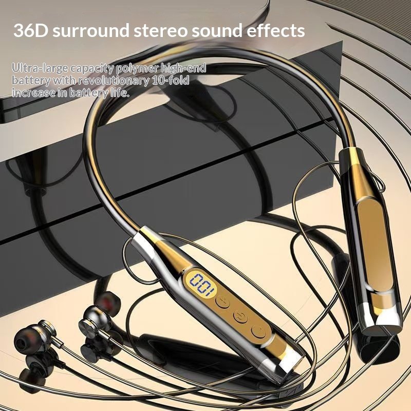 Wireless Neckband Earbuds with Long Battery Life – Bluetooth Sports Headphones with Noise Cancellation
