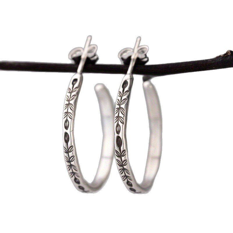 Bohemian Circular Hoop Earrings | Trendy Retro Statement Jewelry - Image 2