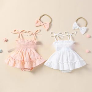 Popular Korean Style Sling Baby Gown & Casual All-Matching Outfit