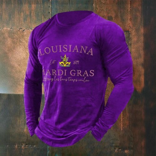 Mens Casual Long Sleeve Shirt | Custom Round Neck Summer Pullover - Image 3