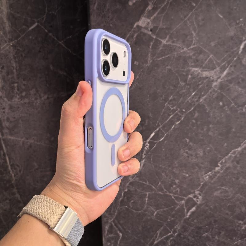 Non-yellow Transparent Magnetic Ultra-thin Drop-resistant Phone Case for iPhone 15 16 17 Pro Max - Image 5
