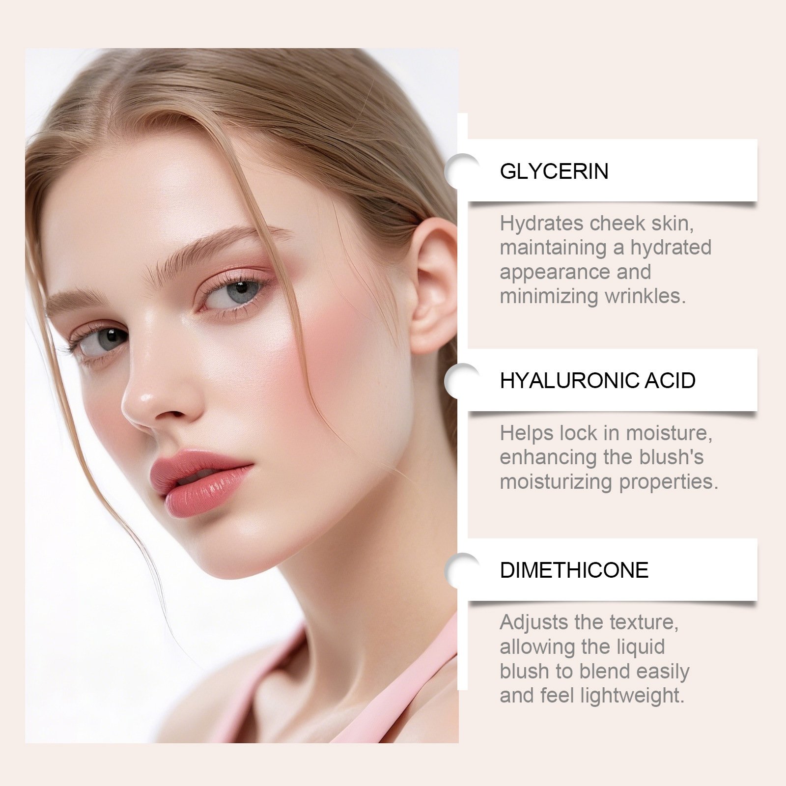 2-in-1 Liquid Matte Blush and Lip Gloss | Silky Lightweight Makeup Tint - Image 2