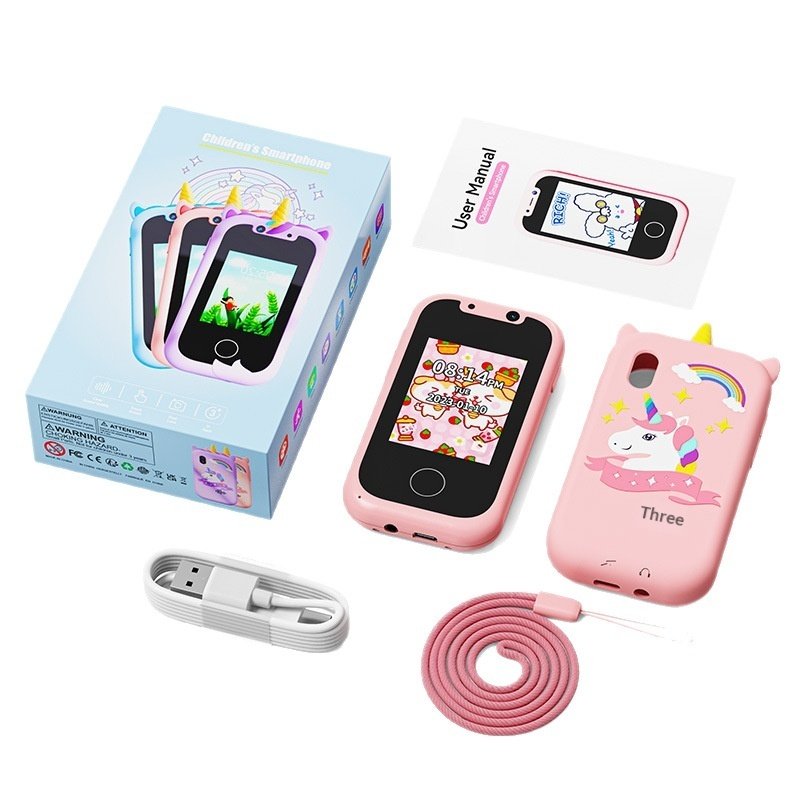 Kids Educational Smart Phone: Dual Camera Touchscreen Toy with Learning Games - Image 2