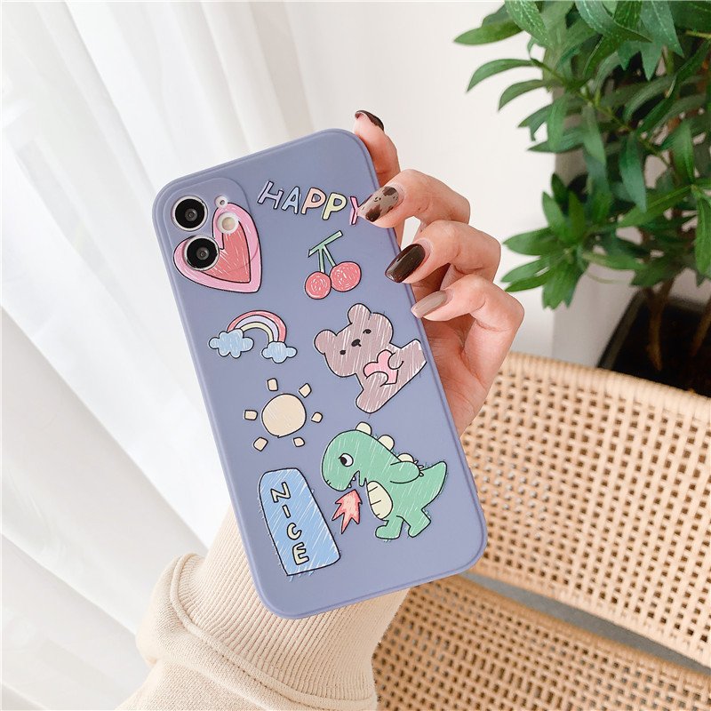 Rubik's Cube TPU Mobile Phone Case All-Inclusive Lens Cover for iPhone 7 8 X 11 12 13 Pro Max - Image 5