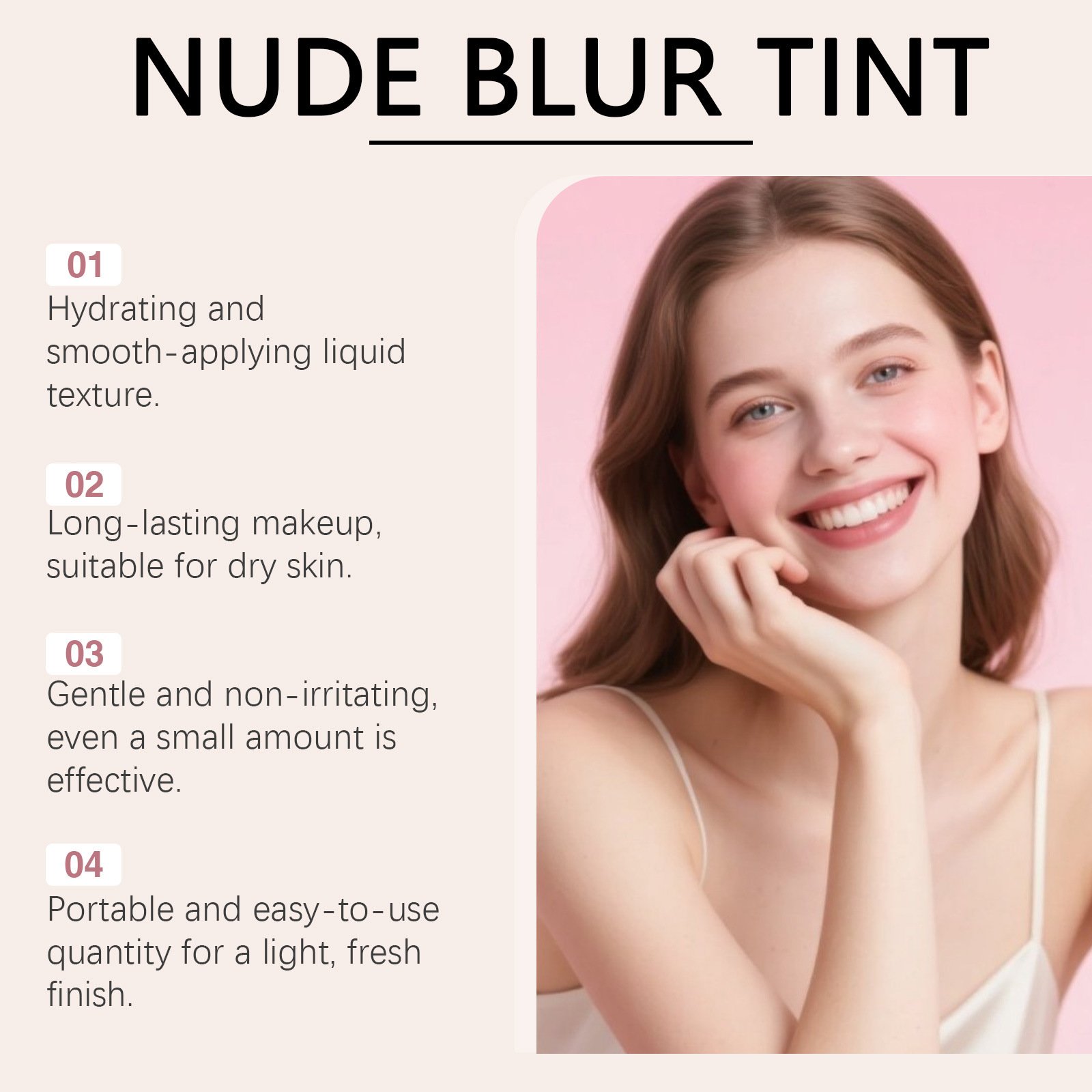 2-in-1 Liquid Matte Blush and Lip Gloss | Silky Lightweight Makeup Tint - Image 5