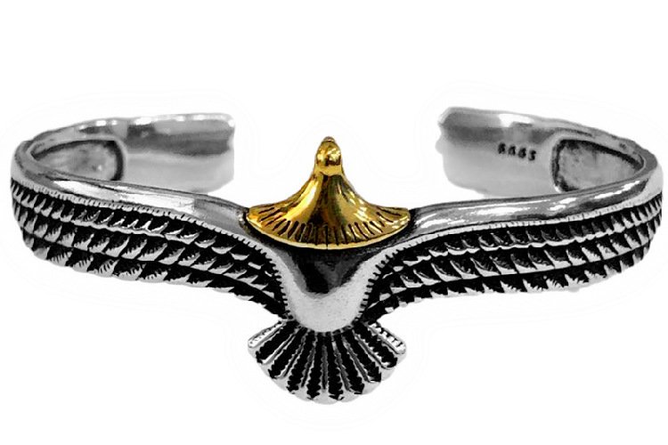 Viking Eagle Bracelet: Vintage Nordic Style Adjustable Bangle - Image 3