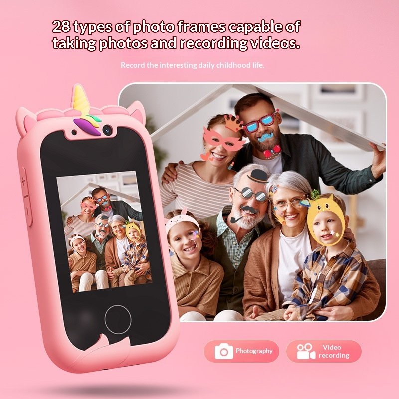 Kids Educational Smart Phone: Dual Camera Touchscreen Toy with Learning Games - Image 4