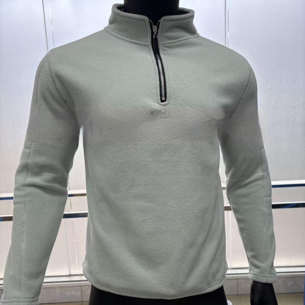 Men's Half-Zip Fleece Pullover | Warm Winter Stand Collar Sweatshirt - Image 8
