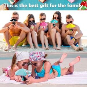 Cute Mini Phone Umbrella Sunshade with Suction Cup Mount | Anti-Glare Tinted Shield Bracket Holder for Outdoor Photography