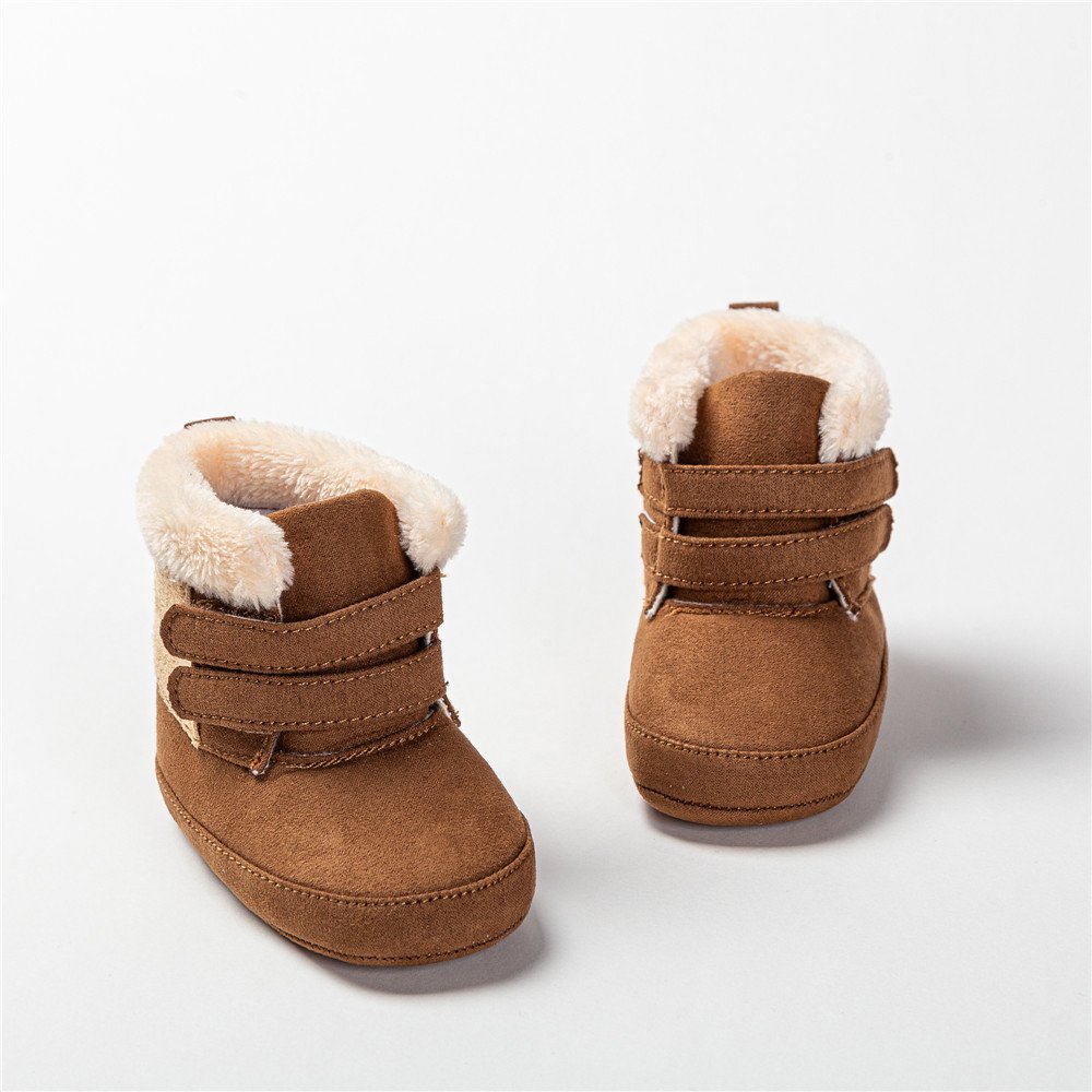 Baby Plush-Lined Warm Cotton Shoes – Soft Toddler Winter Boots