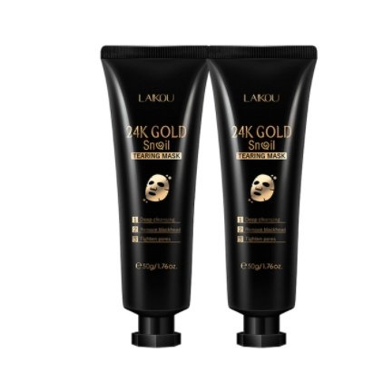 Gold Foil Snail Hydrating Tear-Off Peel-Off Face Mask - Image 8