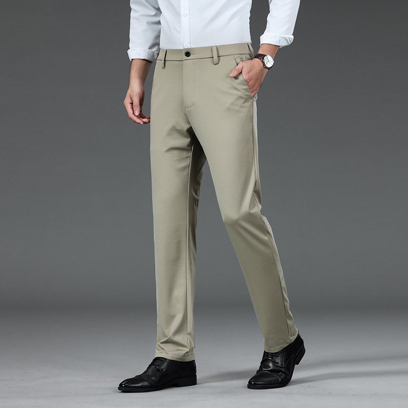 Men's Slim Fit Ice Silk Pants | Lightweight Cooling Casual Trousers - Image 2