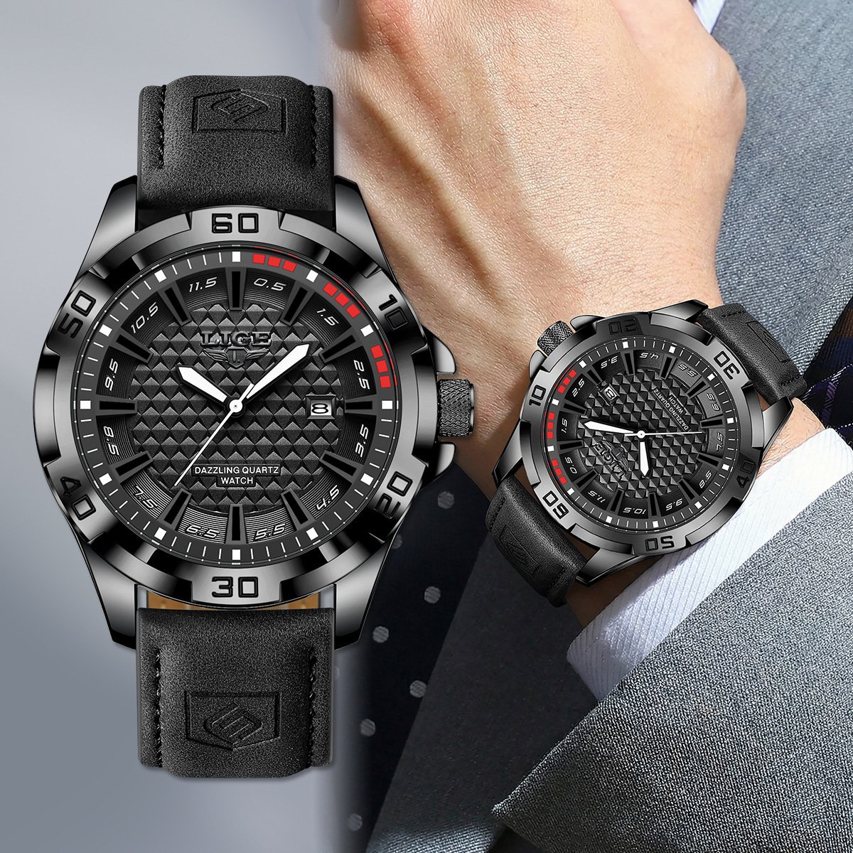 Men's Concept Watch: Large Dial Fashionable Wristwatch - Image 9