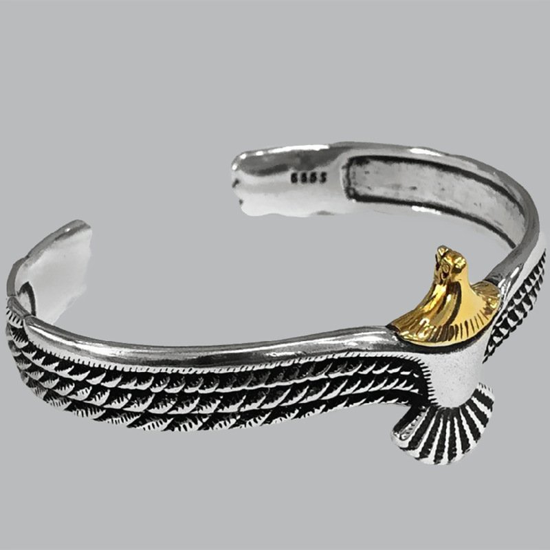 Viking Eagle Bracelet: Vintage Nordic Style Adjustable Bangle - Image 4