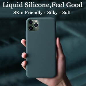 Luxury Liquid Silicone Soft Case for iPhone 15 14 13 12 11 X 8 7 6