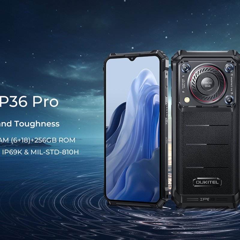 Oukitel WP36 Pro Rugged Smartphone | 10600mAh Battery 4G Cell Phone