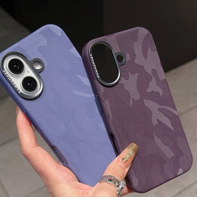 Tactical Camo Leather Case for iPhone 16 15 14 13 | Heavy Duty Full-Body Shockproof Protective Cover Shield - Image 6