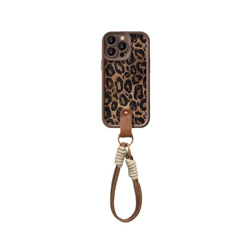 Leopard Print Lanyard Phone Case with Strap for iPhone 11 12 13 14 15 16 Pro Max - Image 4