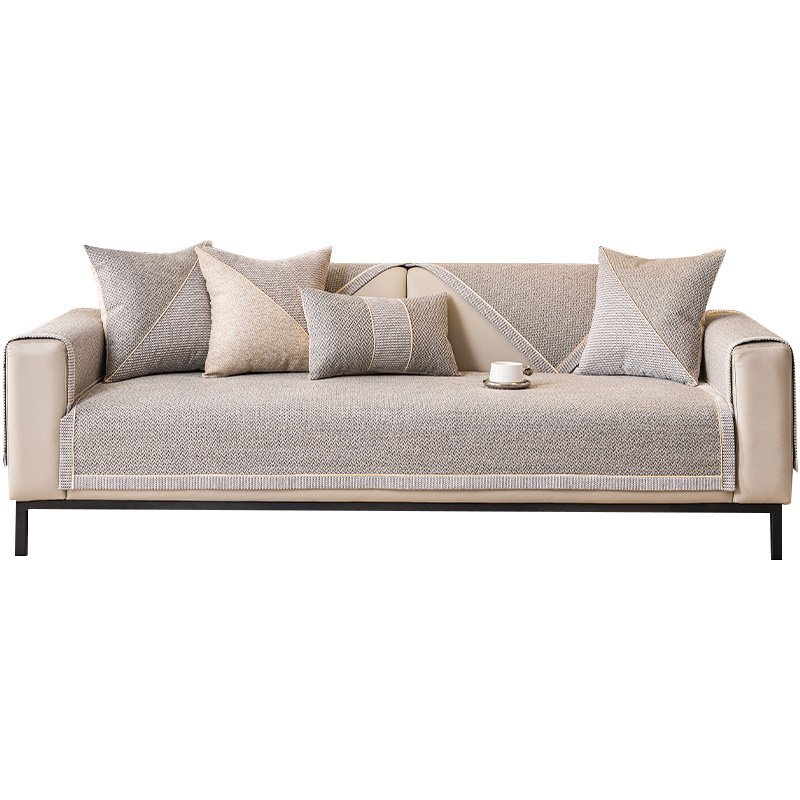 Japanese Cotton Linen Sofa Cushion | All-Season Woven Couch Cover - Image 2