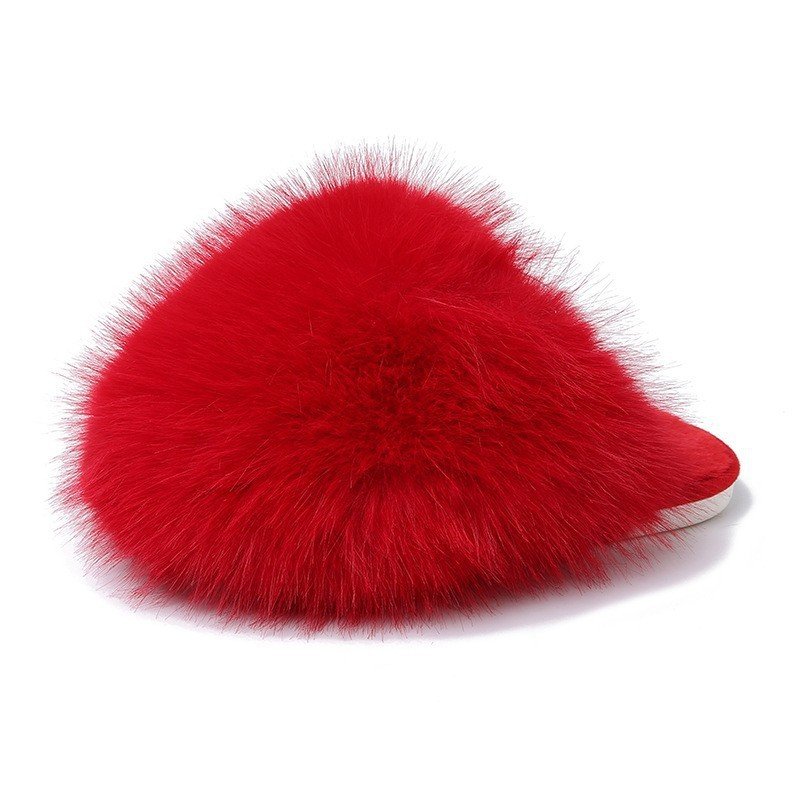 Plush Warm Cotton Slippers for Men & Women | Large Size Solid Color Indoor Slides - Image 10