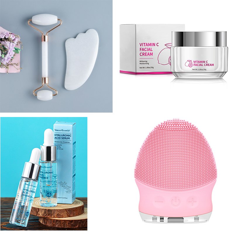 Hyaluronic Acid Face Serum & Anti-Aging Moisturizing Cream for Dry Skin - Image 3
