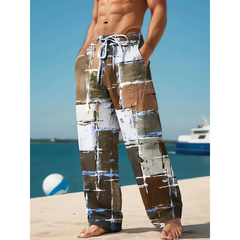 Men's Wide Leg Cargo Pants | Loose Fit Casual Trousers - Image 4