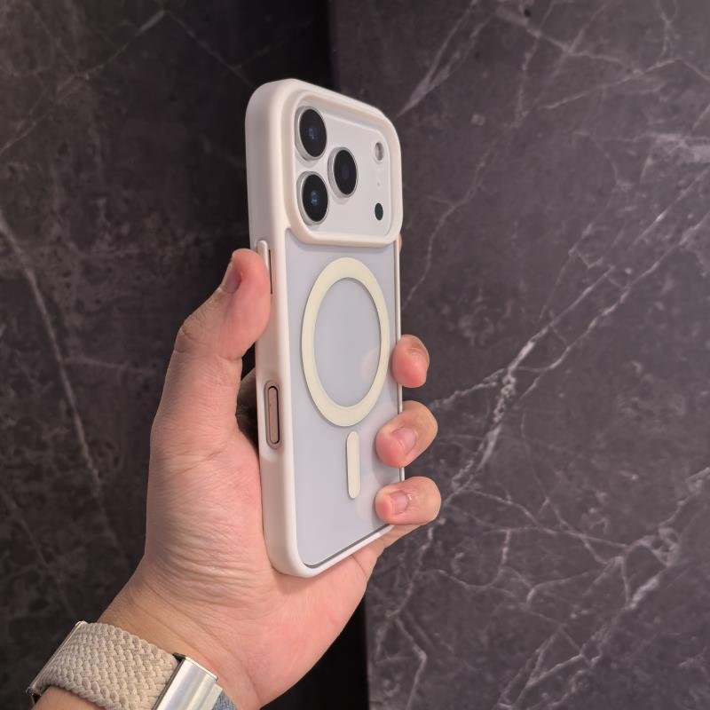 Non-yellow Transparent Magnetic Ultra-thin Drop-resistant Phone Case for iPhone 15 16 17 Pro Max - Image 4