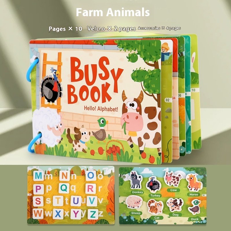 Montessori Quiet Book for Kids: Logical Thinking Early Learning Toy - Image 9