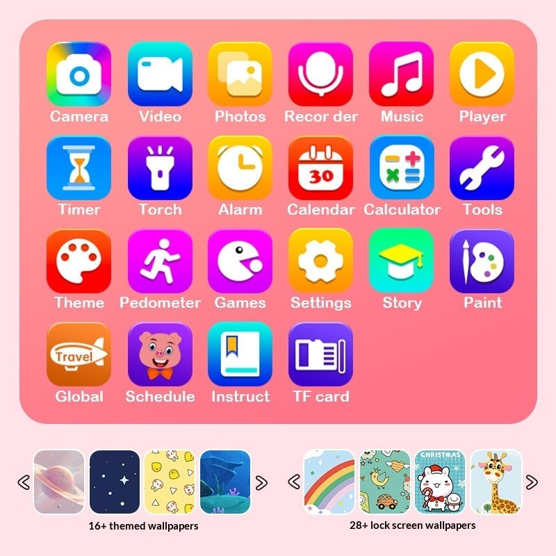 Kids Educational Smart Phone: Dual Camera Touchscreen Toy with Learning Games - Image 7