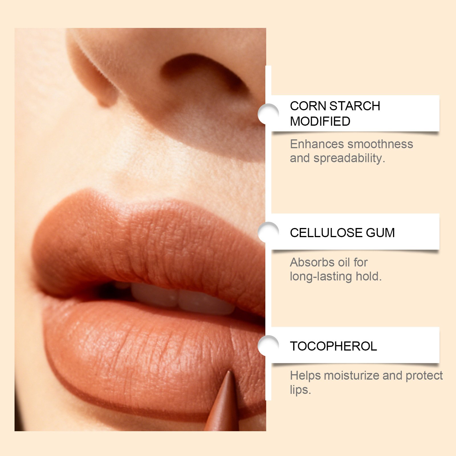 Professional Waterproof Lip Liner Pencil | Precise Definition Tinted Lip Contour - Image 4