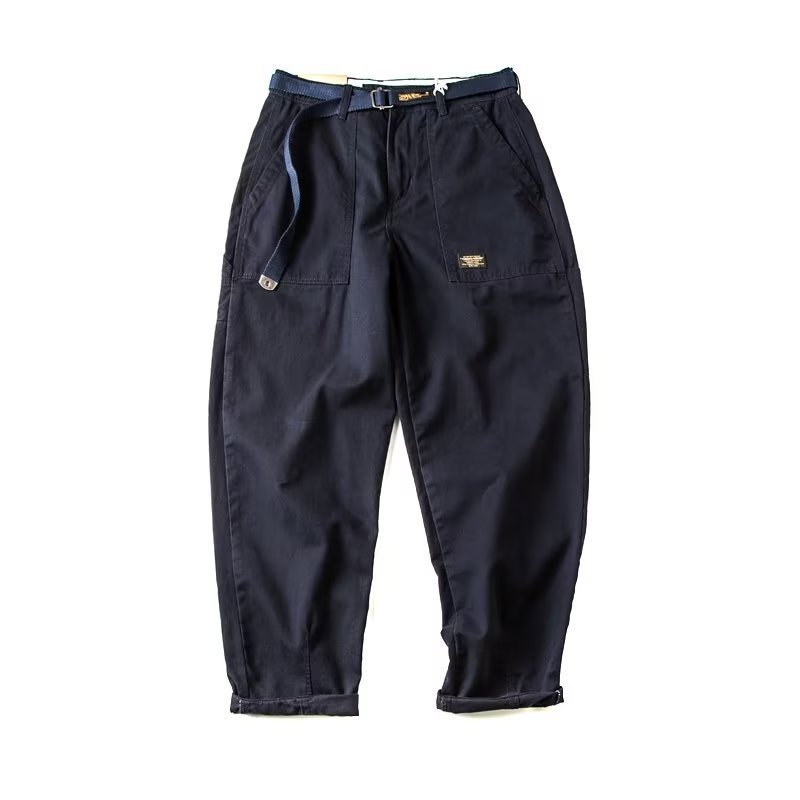 Men's Retro Straight Leg Cargo Pants | Big & Tall Casual Trousers - Image 5