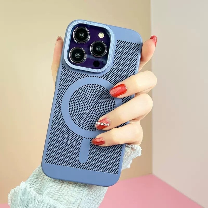 Magnetic Cooling iPhone Case for iPhone 15 14 13 12 11 Pro Max | MagSafe Heat Dissipation Mesh Cover - Image 10