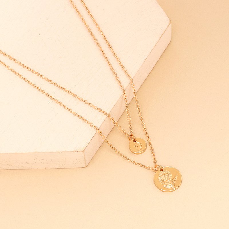 Elegant Floral Clavicle Necklace | Dainty Gold-Finished Jewelry for Women - Image 5