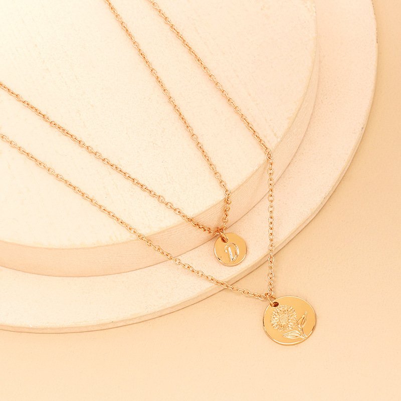 Elegant Floral Clavicle Necklace | Dainty Gold-Finished Jewelry for Women - Image 4