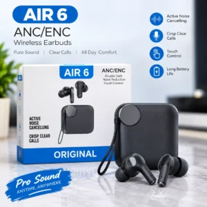 Premium Air 6 ANC ENC Wireless Earbuds – Noise Cancelling